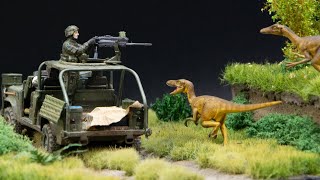 "Jurassic Hunt"  1/35 diorama [full video build]