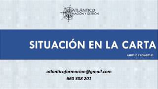 Calcular situación en la carta náutica  - Cálculo de latitud y longitud