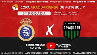 REAL MADRUGA X ATLÉTICO ARAQUARI - 3ª RODADA - COPA ARAQUARIENSE DE FUTEBOL 7 2023