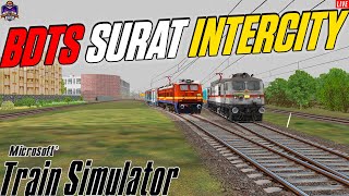 ⚡Journey Through Heavy Rain: 12935 Bandra Terminus to Surat on the InterCity Express 🚂 | MSTS LIVE