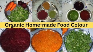 Home Made Food Colour | Organic Food Colour | 100% Natural Food Colouring Recipe At Home