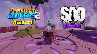 The Owner Of Project Slayers Is Making A Sword Art Online Game! | Roblox