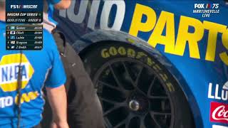 AFTERMATH OF CHASE ELLIOTT CONTACT - 2023 NOCO 400 NASCAR CUP SERIES