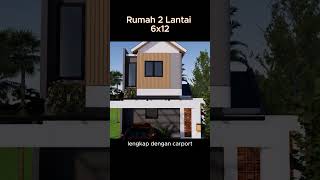 2 lantai 6x12 #rumah #shortsvideo