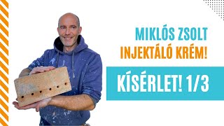 Injektáló krém teszt 1/3 Weber 946, utólagos vízszigetelés!