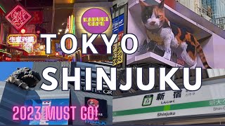 JAPAN 🇯🇵 TokyoShinjuku! 3DBillboard/Godzillahead/TokyuKabukichoTower/Night view of TOKYO/Souvenirs