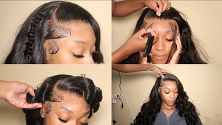 How To Do Fish Tail/Butterfly Braid With Side Part Frontal Wig + Full Install Ft Arabella Hair