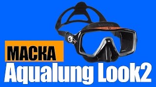 Маска для дайвинга AquaLung Look 2 Black/Orange. Маска для погружений Aqua Lung Look 2