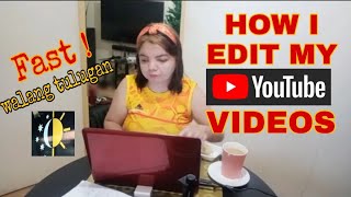 VLOGMAS DAY 13 : HOW I EDIT MY YOUTUBE VIDEOS FAST I Nice Day