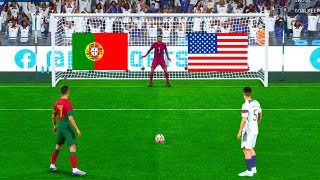 FIFA 23 I PORTUGAL VS USA I  PENALTY SHOOTOUT I PC GAME NEXT GEN 4K I