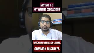 Writing Conclusion is a Must - Mistakes in CSS PMS UPSC IAS Exam #css #csspreparation