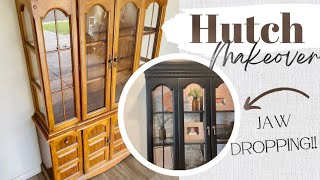 STUNNING HUTCH MAKEOVER!!! (DIY Flea market flip)