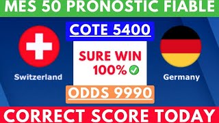 PRONOSTIC FOOT:MES PRONOSTIC FOOTBALL AUJOURD'HUI (football prediction ) CORRECT SCORE|SCORE EXACT