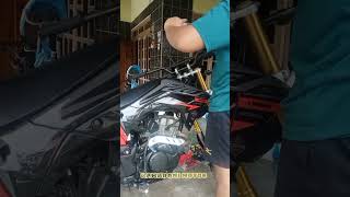 proses modifikasi CRF supermoto #supermoto #protaper #crf #modifikasi