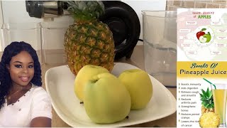 HOW TO MAKE APPLE AND PINEAPPLE JUICE