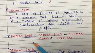 Factor cost and Market price/National income/@upscstudyacademy