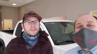 Happy Customer talks about his experience purchasing a New 2021 Toyota Tacoma in Gladstone, Oregon