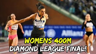 Sydney McLaughlin-Levrone Fastest 400m at Diamond League Final!