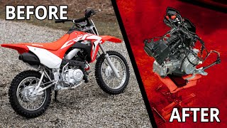 2021 CRF 110 PIT BIKE BUILD - PART 1: THE TEARDOWN