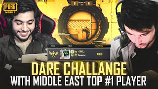 Dare Challenge with Middle East Top #1 Player @DIAZGaming1  | 47 khalifa Pubg mobile