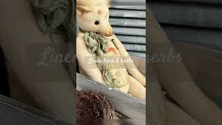 Linen bear & herbs… Handmade, all materials is natural, 40cm, now on Tedsby…