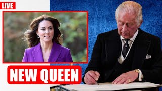 NEW QUEEN🔴 Princess Kate Honoured As New QUEEN By King Charles! Camilla Steps Down