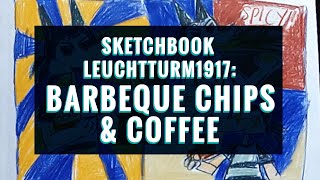 Sketchbook Leuchtturm 1917: Barbeque Chips & Coffee / Derwent Drawing Pencils #leuchtturm1917