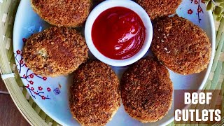 Kerala Beef Cutlets ( english recipe )