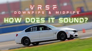 VRSF Downpipes & Midpipe | BMW F80 M3 | Blast to 100mph, downshifts, turbo spool | VOLUME UP!!!