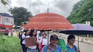 Awareness rally on swachhata organised by NSS team of USTM, Meghalaya