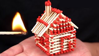 How to Build a House With 100 Matches And Then Ignite it