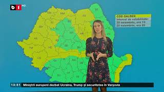 METEO_Știri B1TV_19 nov. 2024