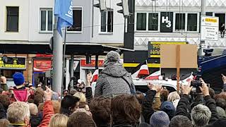 Nazi Demonstration Linke und Rechte  Bielefeld Jahnplatz Samstag 10 November 2018