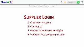 Supplier Login