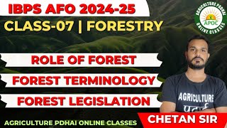 Class-7 | Forest Role | Terminology | Institute and act | Notes | IBPS AFO By Chetan Sir