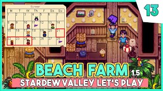 Lucky Purple Shorts | Stardew Valley 1.5 Beginner's Guide LP 🐚 Beach Farm Ep.13