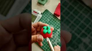 sculpting with polymer clay to make mixed media stickers!!