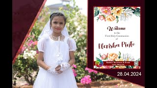 Klerisha's  First Holy Communion