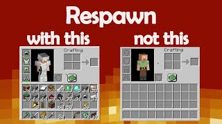 Minecraft Survival - How to Keep Your Inventory