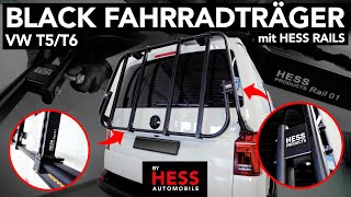 VW T5/T6/T6.1 Black Fahrradträger mit Hess Rails