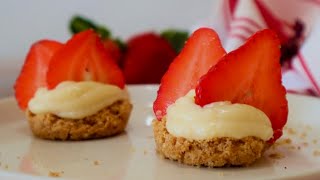 POSTRE FÁCIL con CREMA PASTELERA, DULCE DE LECHE y FRESAS