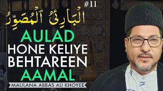 Aulad Hone Ke Liye Behtareen Aamal | Asma ul Husna | Maulana Dr Abbas Ali Khoyee