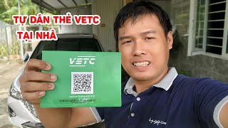 Tôi đã dán thành công thẻ thu phí tự động không dừng VETC tại nhà || Kênh Review Chân Thực