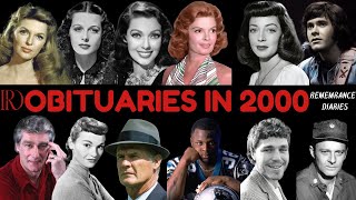 Obituaries in 2000-Famous Celebrities/personalities we have Lost in 2000-EP 1-Remembrance Diaries