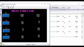 MATH FUNCTION use in Mitsubishi plc