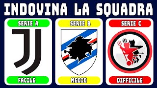 Indovina la Squadra di Calcio in 3 Secondi |Quiz Calcio Serie A/B/C -24/25 Facile, Medio, Difficile.