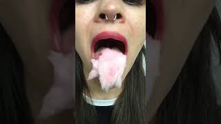 ASMR 🐲🧔 WANT 2 SEE A MAGIC TRICK sugar dragon beards candy cotton pink tongue sunny #shorts