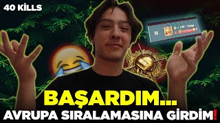 AVRUPA SIRALAMASINA GİRDİM GARDAŞ!!😂 PUBG MOBİLE