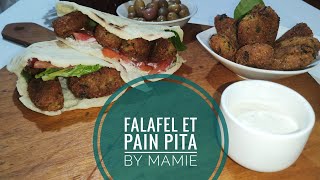 FALAFELS FACILES  A REALISER AVEC PAIN PITA|طريقة تحضير الفلالفل والخبز السوري او الخبز المنفوخ