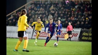 Barcelona Femení vs Gintra 3:0 Women's Champions Ligue 1/8 Final